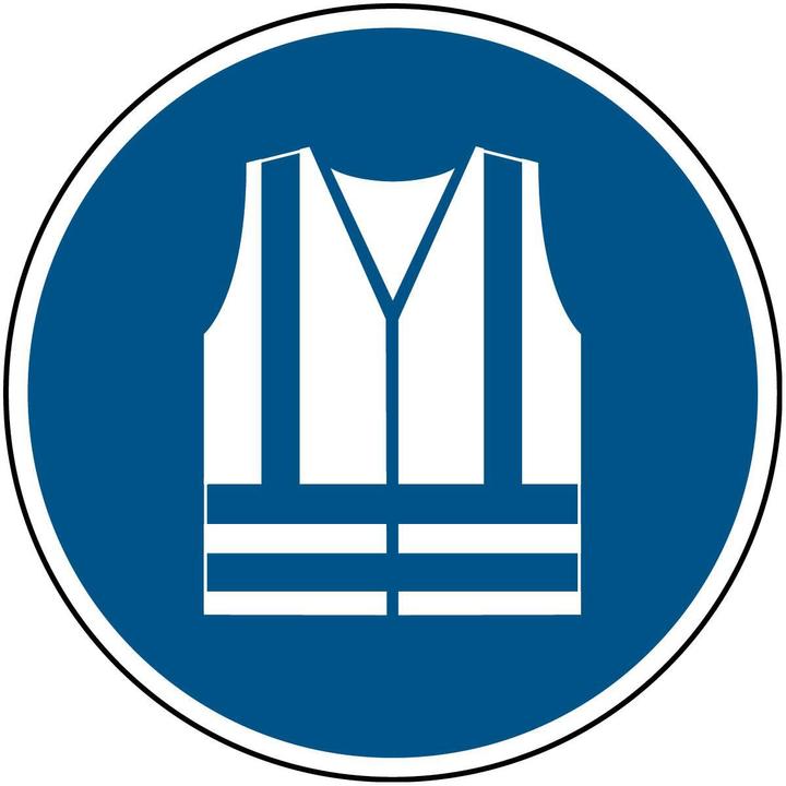 Immagine prodotto Brady Cartello di sicurezza ISO - Usa il gilet di sicurezza