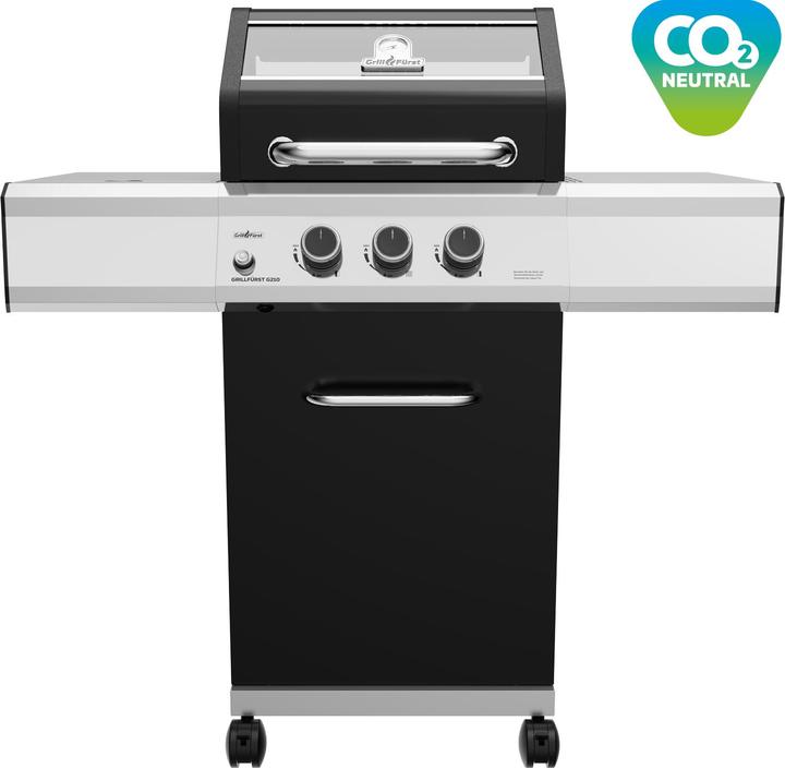 Actual product image Grillfürst G210G 2-burner gas grill with high temperature burner and cast iron grates (7.60 kW)