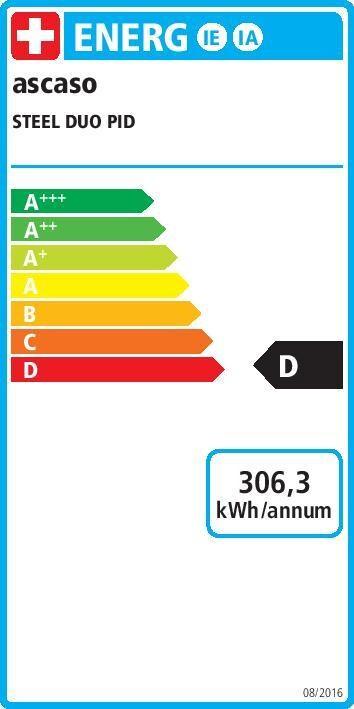 Energy Label Ascaso Steel Duo PID