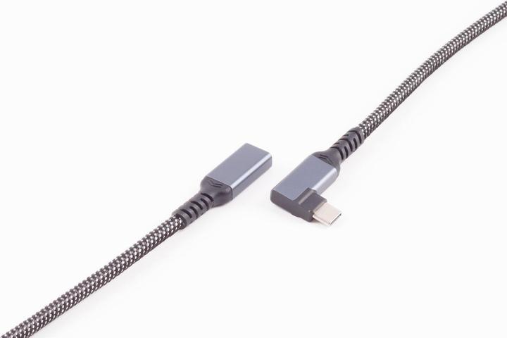 Produktbild Shiverpeaks BASIC-S--USB-C Verlängerungskabel, 3.2, 90°, PD, Textil, 0,5m (BS14-74013) (0.50 m, USB 3.2 Gen 2)