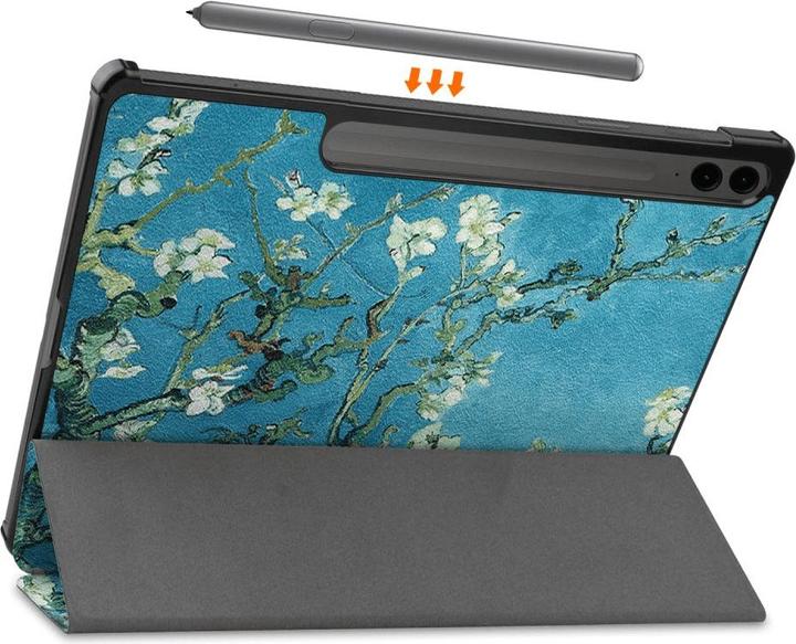 Actual product image Cover-Discount Galaxy Tab S9 FE+ - Tri-fold Smart Case Blossoms (Galaxy Tab S9 FE+)
