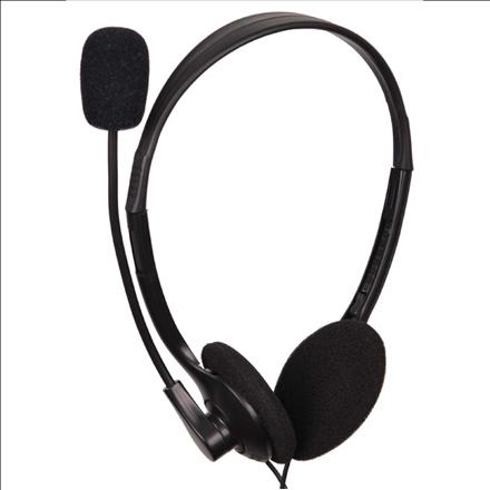 Actual product image Gembird MHS-123 Binaural Headband Black Headset (Cable)