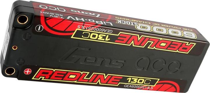 Produktbild Gens Ace RC-Akku LiHV 6000 mAh 7.6 V 130C 2S2P Redline Series (7.60 V, 6000 mAh)