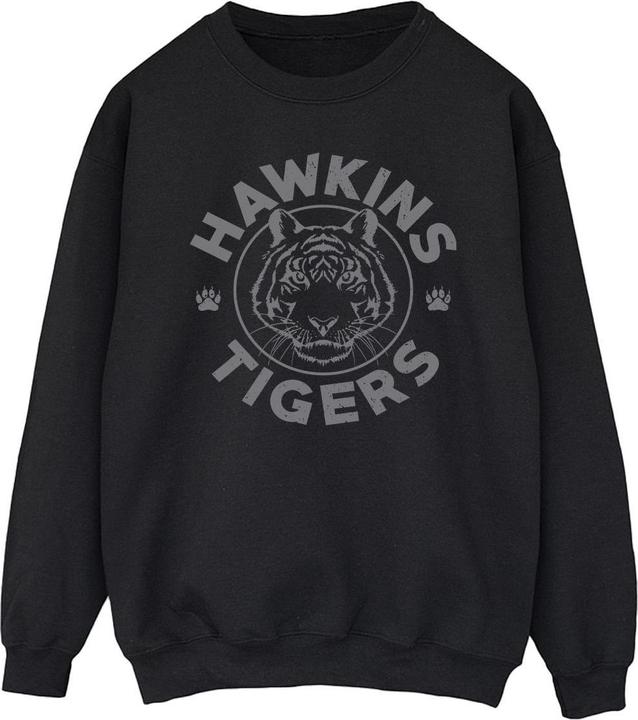 Netflix Stranger Things Hawkins Grey Tiger Sweatshirt (XXL)