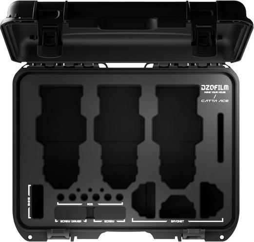 Actual product image Dzofilm Hard Case for Catta Ace Zoom 3-Lens Kit (18-35/35-80/70-135) (Lens bag)