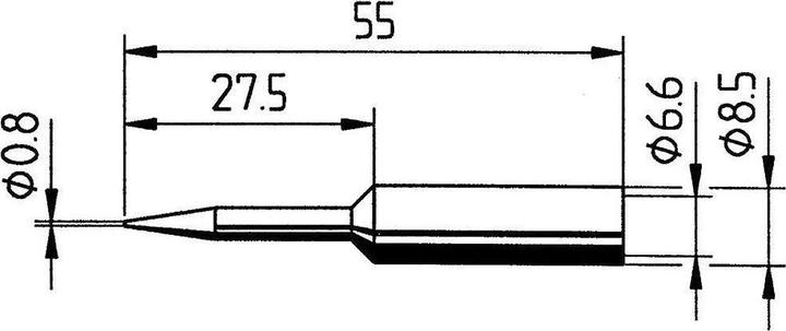 Actual product image Kurtz Ersa SPADE TIP 0.8MM (Soldering tip)