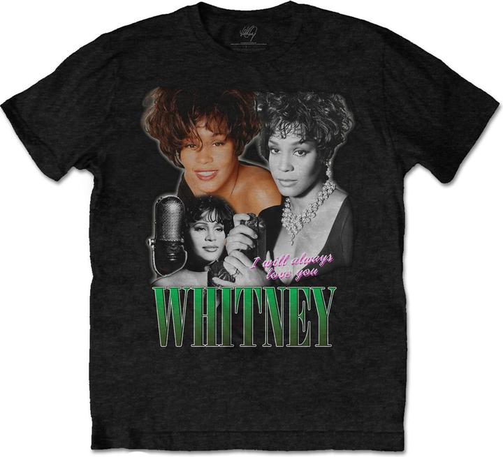 Whitney Houston I Will Always Love You Homage TShirt (S)