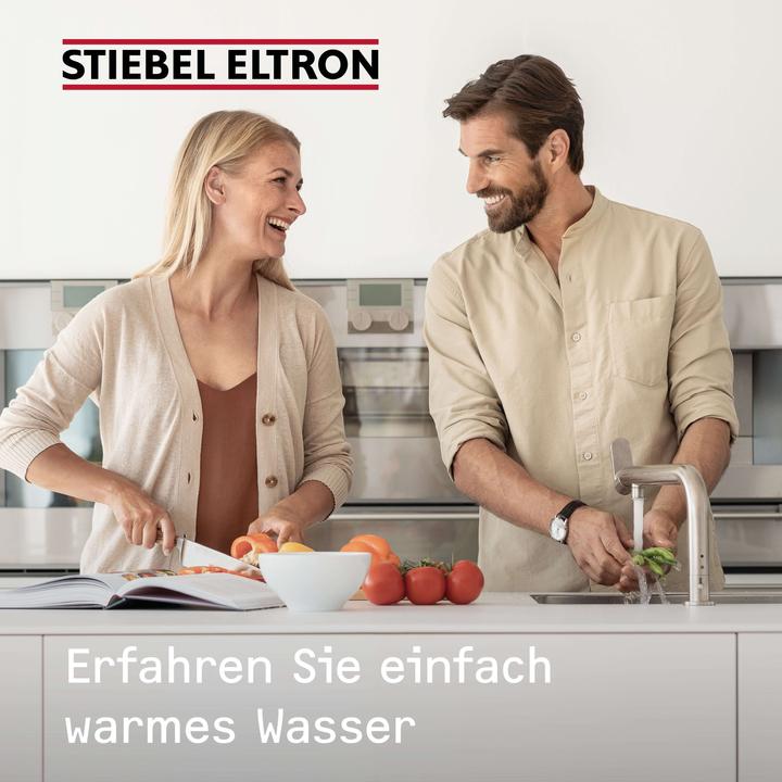 Produktbild Stiebel Eltron UFP 5 Trend inkl. Armatur TWS-W mit Stecker, thermostop, Untertischboiler 5 l Niederdruck, 2 kW