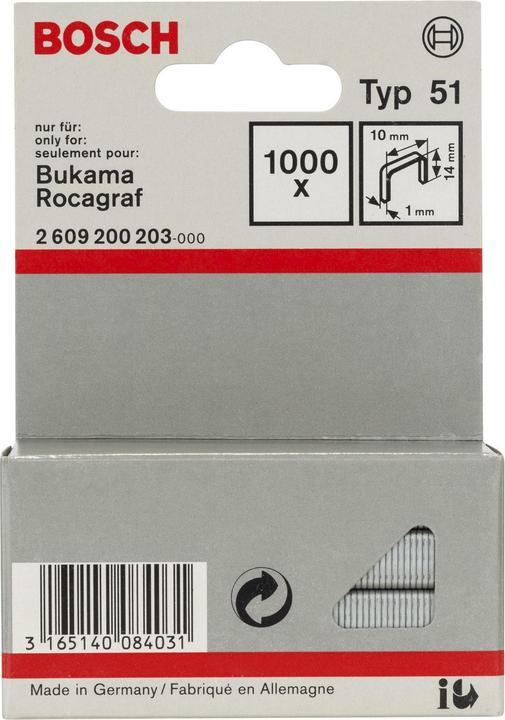 Image du produit Bosch Professional Zubehör Pince à fil plat type 51, 10 x 1 x 14 mm