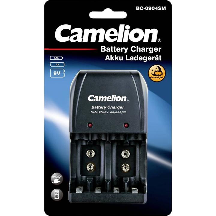 Produktbild Camelion BC-0904SM (1 Stk., AA, AAA, 9V Block, Ladegerät inkl. Akku)