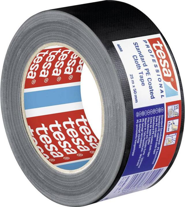 Produktbild tesa PE-Rep.-Band 25m:50mm schwarz (50 mm)