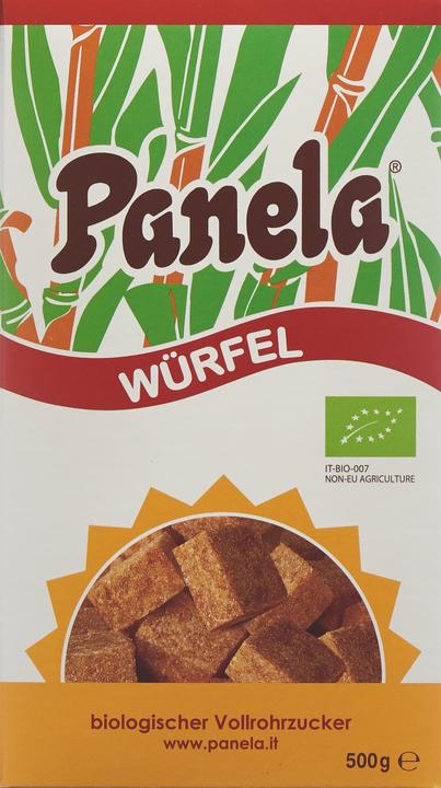 Actual product image Panela Organic whole cane sugar cubes, 500 g (527 g)