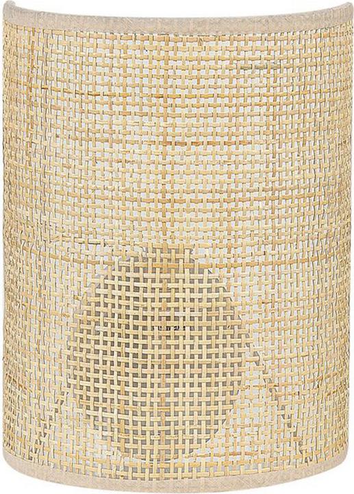 Produktbild Beliani Wandleuchte Rattan naturfarben halbrund DEMITRIE (E27)