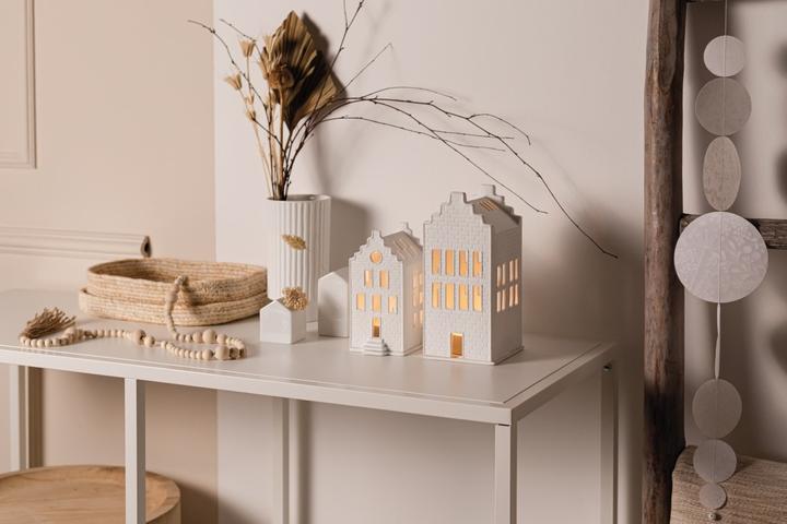 Produktbild MGA Räder Living Lichthaus Backsteinhaus Porzellan 7,5x8x16 cm Design