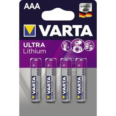 Produktbild Varta ULTRA Lithium (4 Stk., AAA, 1100 mAh)