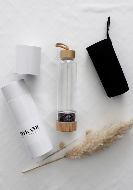 Oykami Water bottle gift set - Ametist