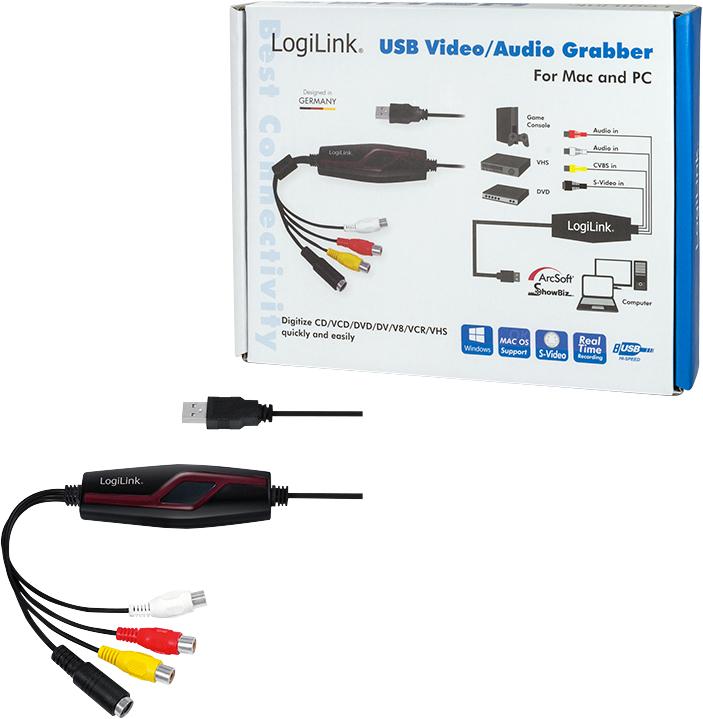Immagine prodotto LogiLink Grabber video/audio (USB 2.0, segnale TV analogico)