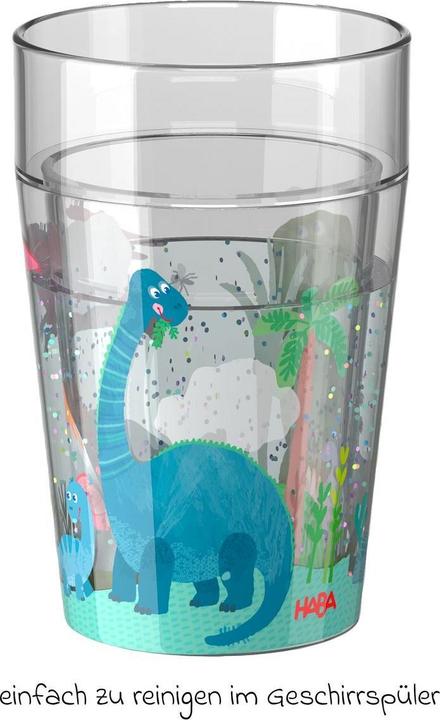 Haba Glitzerbecher Dino