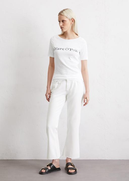 Actual product image Marc O'Polo Women's t-shirt with printed logo on the inside of the chest (S)