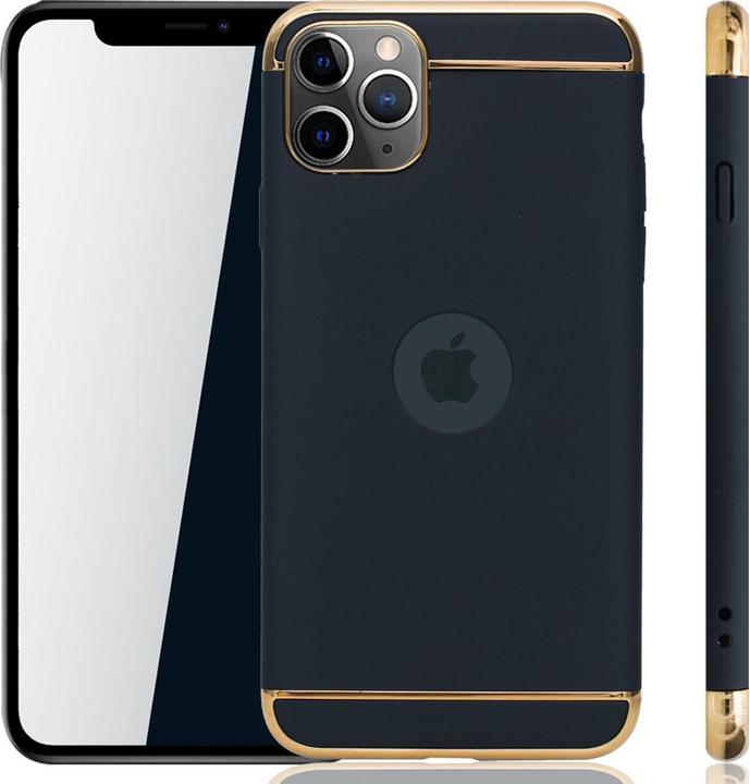 Produktbild König Design Apple iPhone 11 Pro Max Hülle Case Handy Cover Schutz Tasche Schutzhülle Schwarz (Apple iPhone 11 Pro Max)