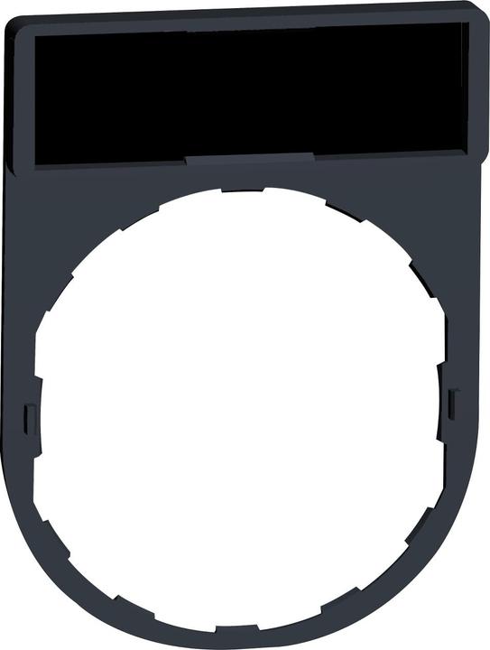 Actual product image Schneider Electric Legend plate,Black/red