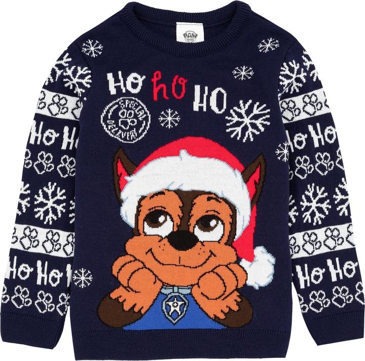 Immagine prodotto Paw Patrol Pull de Noël tricoté Bambini/Ragazzi Chase (116)