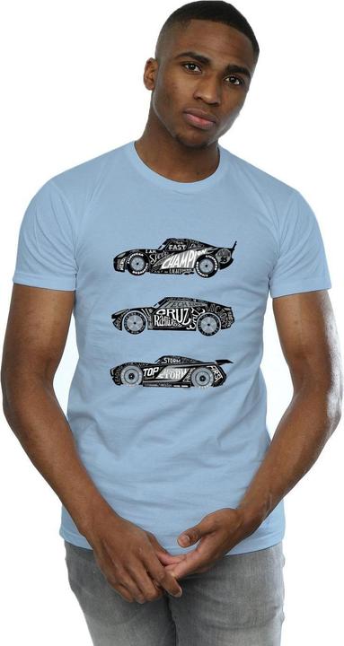 Immagine prodotto Disney Cars Text Racers Maglietta Uomo (XL)