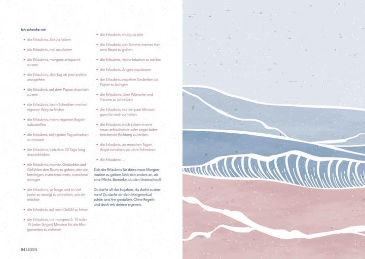Produktbild Meine Morgenseiten – Das gestaltete Tagebuch zum Eintragen (Deutsch, Johanna Kramer, 2021)