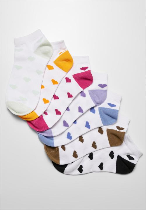 Actual product image Urban Classics Recycled Yarn Heart Sneaker Socks 7-Pack - 17236 (pack of 7, 47 - 50)