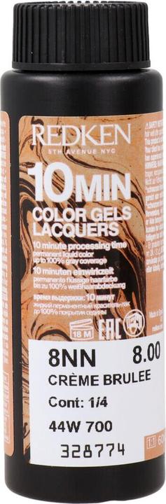 Produktbild Redken Color Gel Lacquers 8NN Crème Brulee 60ml x 3 (8NN Creme Brulee, Gel-Effekt Nagellack)