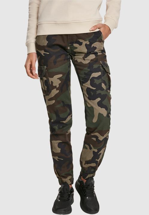 Actual product image Urban Classics Ladies High Waist Camo Cargo Pants (28)
