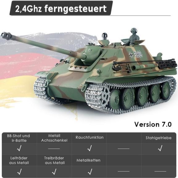 Image du produit Es-toys Heng Long RC Panzer Jagdpanther Pro 1:16 (RTR Prêt à fonctionner)