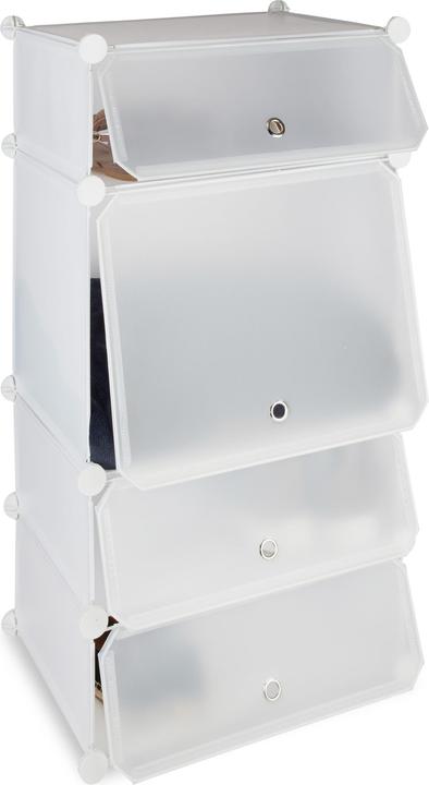 Immagine prodotto Relaxdays Scarpiera con 4 scomparti (49 x 36,5 x 91 cm)