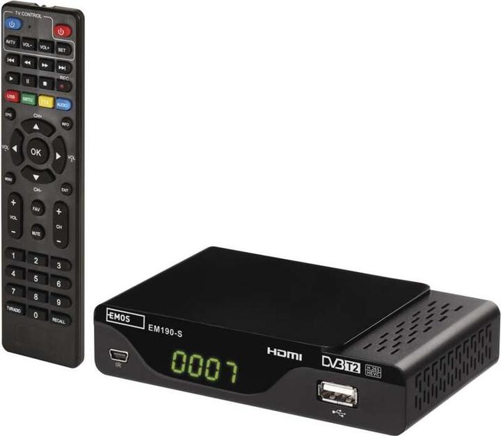 Emos EM190-S HD HEVC H265 (DVB-T, DVB-T2, CI Shaft)