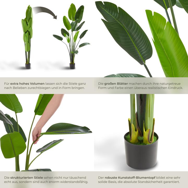 Actual product image tectake Künstlicher Paradiesvogelbaum Tropic, naturgetreu (180 cm)