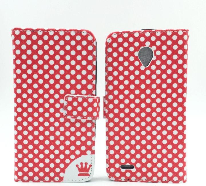 Actual product image König Design Protective Case for Vodafone Smart Prime 6 Polka Dot Red Case + 1 Armour Protection Glass (Vodafone Smart Prime 6)