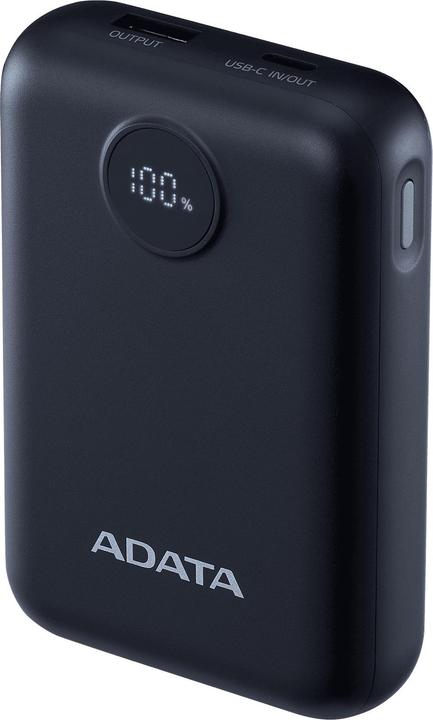 Actual product image Adata Powerbank P10022-12 10000 mAh, Akkutyp: Lithium-Polymer (10000 mAh, 15 W, 37 Wh)