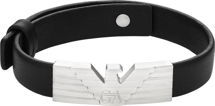 Actual product image Emporio Armani EGS3075040 bracelet (25.80 cm, Stainless steel, Leather)