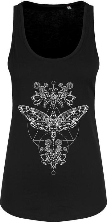 Grindstore Tanktop mit Totenkopfschwärmer (40, 42)