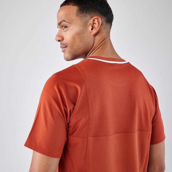 Immagine prodotto Kuikma Herren Tennis T-Shirt kurzarm - Dry Gaël Monfils braun (M)