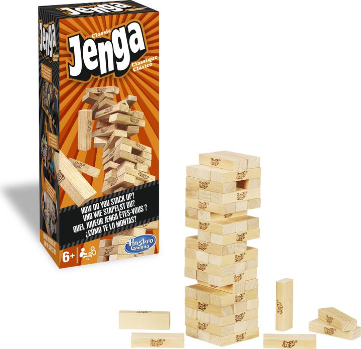 Actual product image Hasbro Gaming Jenga Classic (German, French, Italian)