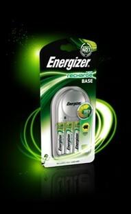 Produktbild Energizer Recharge Base (4 Stk., AA, 1300 mAh, Ladegerät inkl. Akku)