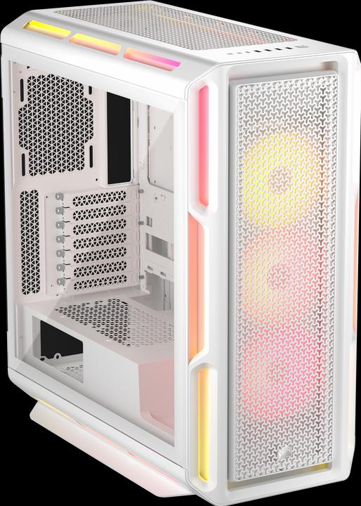Produktbild Corsair Geh Midi 5000T LX RGB (Tempered Glass) White (E-ATX, Mini-ITX, ATX, mATX)