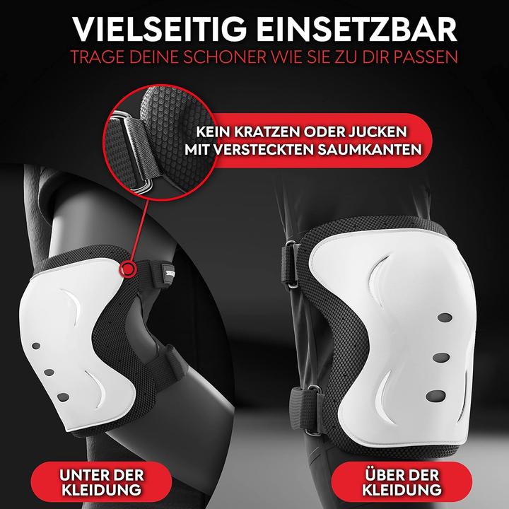 Image du produit Skatewiz Skate Protektoren Set (L, Coudes, Genouillère, Protège-poignets, 6 pièces)