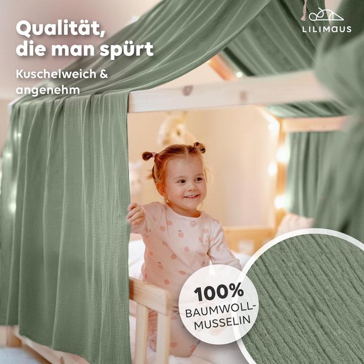Actual product image Lilimaus Betthimmel-Set aus Musselin