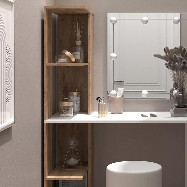 Produktbild Vicco Tower mit Hocker und Beleuchtung (122.5 x 55.5 x 76 cm)