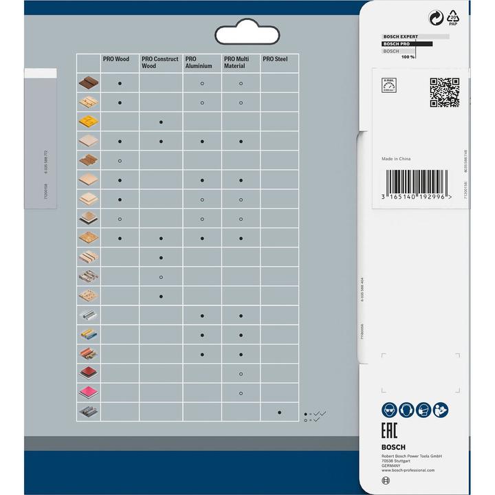 Immagine prodotto Bosch Professional Zubehör Lama circolare PRO Multi Material, 190 x 2,4 x 30 mm