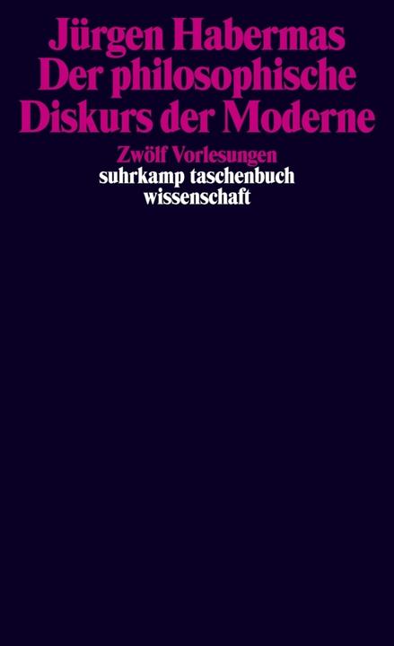 Produktbild Der philosophische Diskurs der Moderne (Deutsch, Jürgen Habermas, 1988)