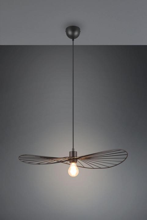 Immagine prodotto Reality Lampada a sospensione Chapeau E27 ⌀60cm nero opaco (E27)