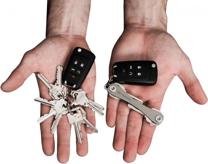 Actual product image Key Smart Key holder KeySmart 2.0 Extended Titanium